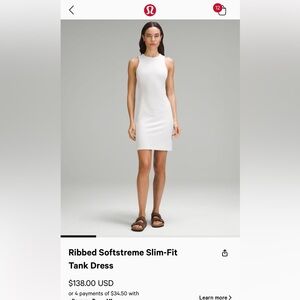 Lululemon Softstreme Slim-Fit Tank Dress